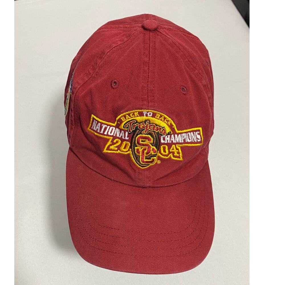 Vtg NIKE USC Trojans 2004 National Champions Hat Football Embroidered